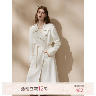 猫酱紫 亮闪风衣女设计感小众气质高级感宽松显瘦百搭外套