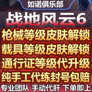 战地风云6代打代肝练刷枪械武器迷彩皮肤载具等级通行证全解锁
