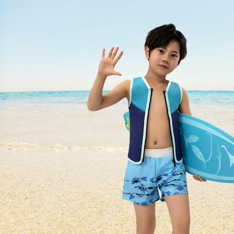 新款儿童3mm分体涉水保暖背心男女冲浪桨板游泳防寒潜水服wetsuit