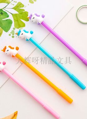 创意卡通可爱黑色水笔学生中性笔