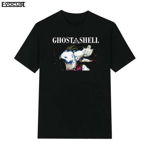 Ghost in the Shell攻壳机动队机械盔甲1995短袖T恤男女复古