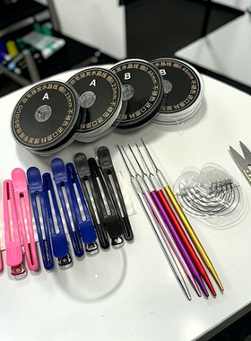羽毛接发专用工具水晶线接发教学
