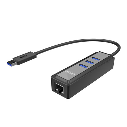 优越者usb千兆网卡HUB usb3.0外置有线网卡转RJ45网线接口分线器