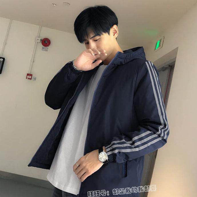 秋冬款男士二棉棉衣潮牌宽松大码夹棉外套痞帅胖子加棉夹克棉服男