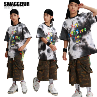 Swagger.JR儿童街舞潮服男童嘻哈hiphop演出服女童爵士舞表演服装
