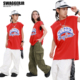 SWAG少儿街舞服装 男童嘻哈帅气短袖 hiphop炸街儿童街舞潮演出服夏