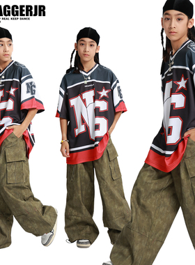 Swagger.JR儿童街舞潮服酷帅hiphop套装嘻哈棒球服爵士舞演出服装