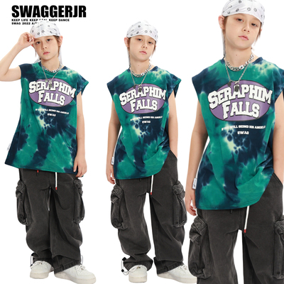 Swagger.JR街舞扎染背心套装