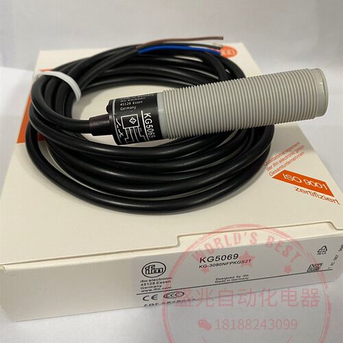 全新易福门电容式接近开关KG5069 KG-3080NFPKGS2T传感器感应开关