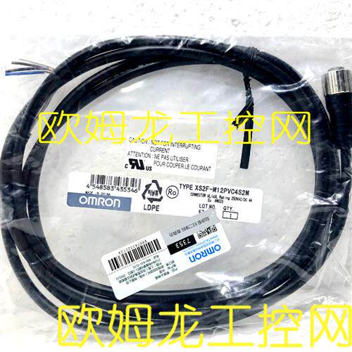 XS2F-M12PVC4S2M传感器I/O接插件 OMRON全新原装未拆封现货