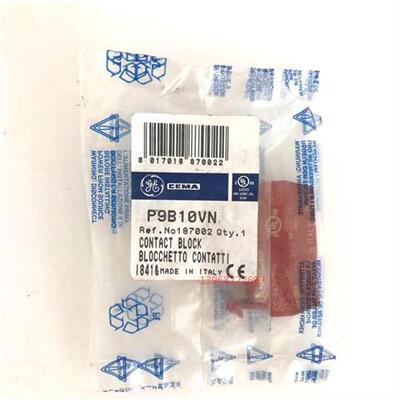 通用电气P9B10VN CEMA开关触点P9B01VN接触块REF 187001全新现货