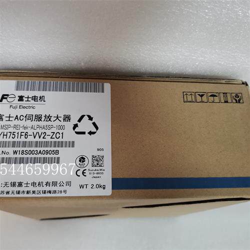 FUJI伺服驱动器RYH751F6-VV2 RYH751F6-VV2-ZC1全新原装