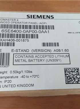 全新6SE6400-0AP00-0AA1MICROMASTER4ASIAN高级操作420/440