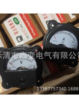 电流表电压表81C1-0-300A/81C10-50V指针式交直流黑色带耳朵450V