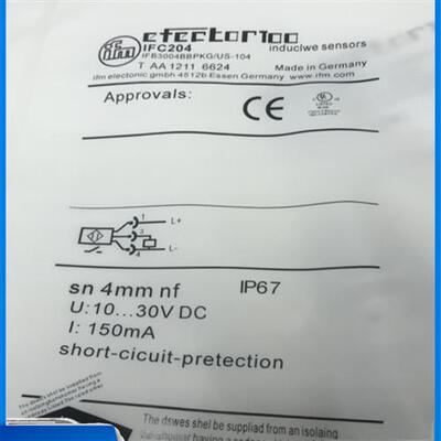 IFM德国接近开关IFC204 IFC205 IFC206 IFC207感应式传感器