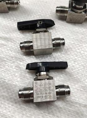 swagelok世韦洛克 SS-42GVCR4-1466 不锈钢球阀316手动阀二手拆机