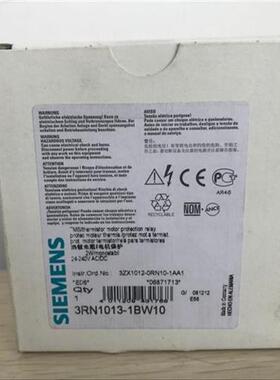 全新原装电机保护器3RN1013-1BW10