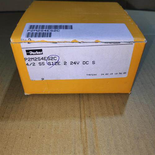 Parker派克 P2M2S4ES2C 四口二位电磁阀 DC 24v全新原包装现货