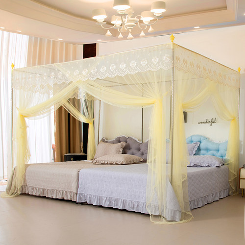 定做加宽拼床加大宫廷落地蚊帐