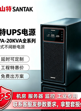 山特UPS电源C1KS/C2KS/C3KS/C6KS/C10KS机房服务器应急供电设备