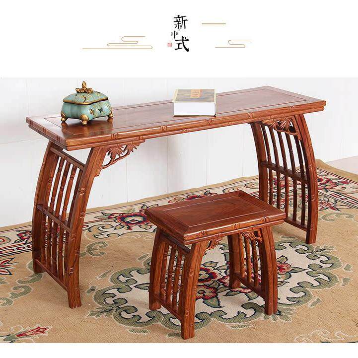 红木古琴桌凳古琴国学桌书法实木中式古筝花梨小书桌琴台刺猬紫檀