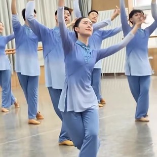 古典舞角色塑造序身韵服国舞国韵同款 又美又飒纱衣艺考练功服定制