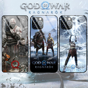 战神4四5GodofWar游戏周边玻璃手机壳苹果华为小米OPPOVIVO等型号