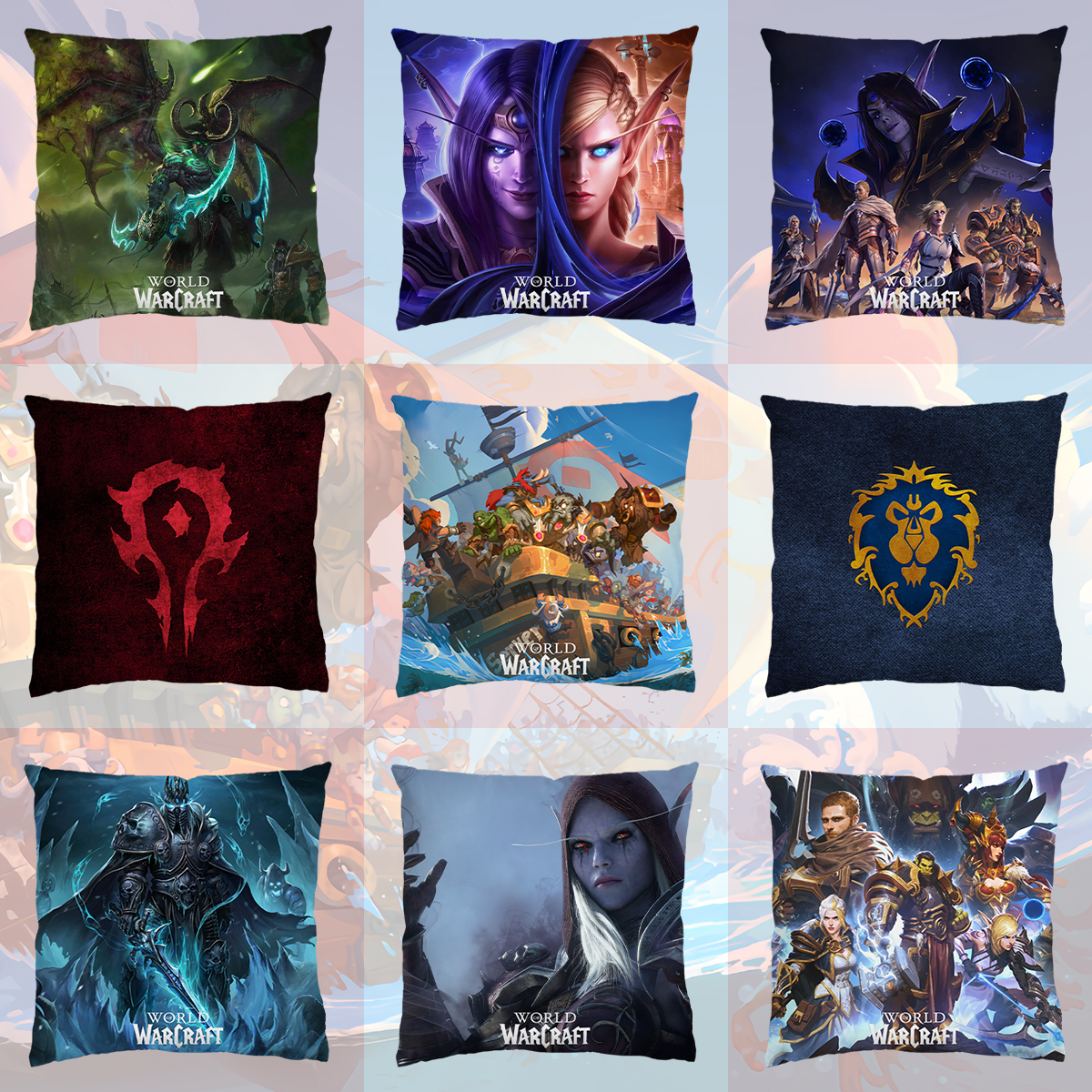 魔兽世界定制抱枕高清印制