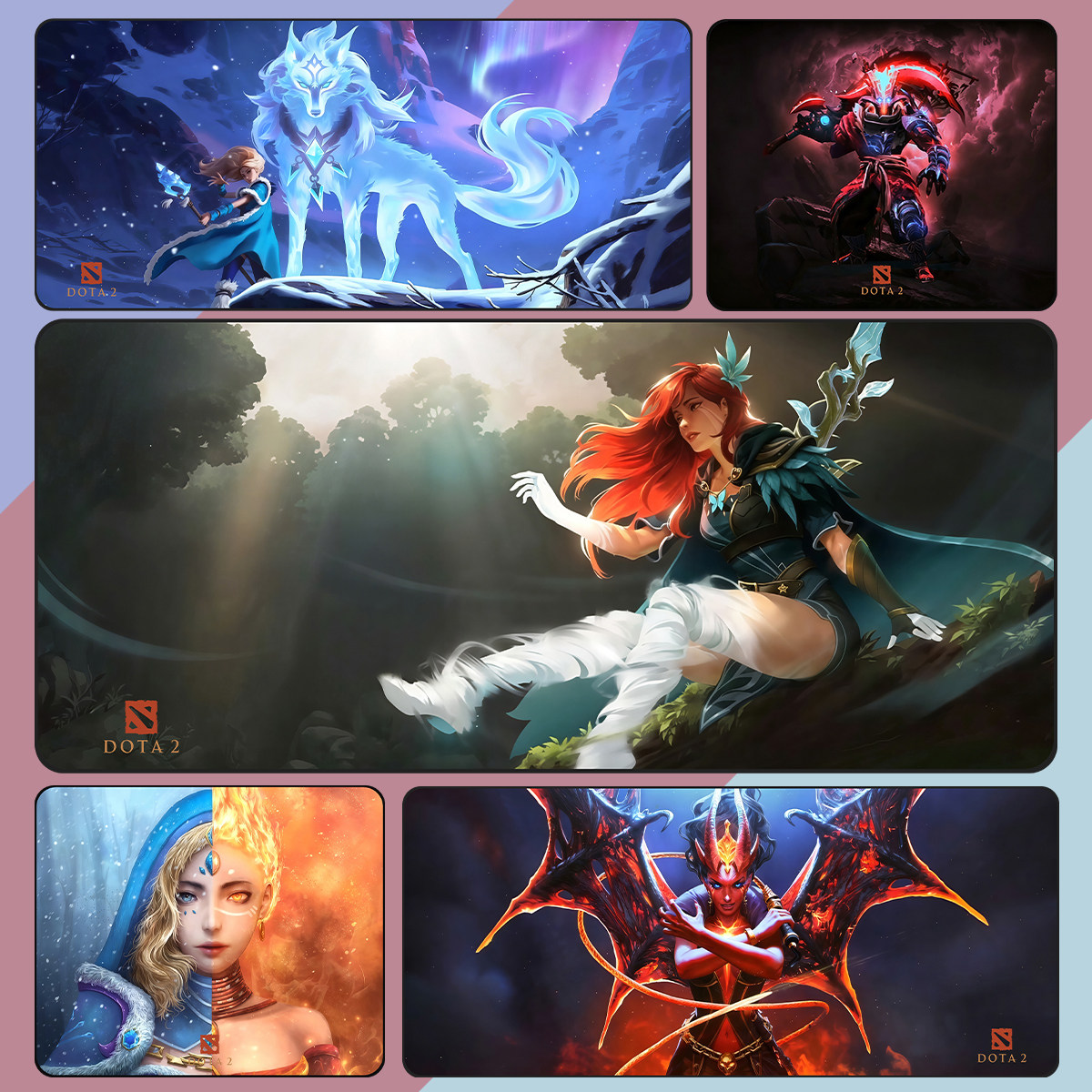 刀塔DOTA2鼠标垫游戏定制周边风行者剑圣超大桌垫锁边电竞现货