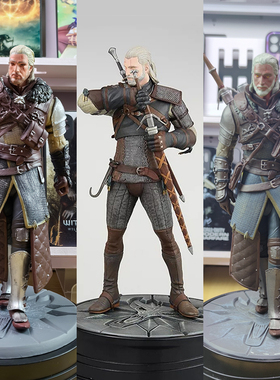 巫师3三狂猎游戏周边杰洛特白狼手办模型人偶玩具公仔摆件现货