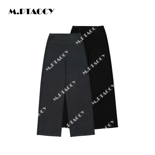 空气肤感柔软显瘦直筒裤女