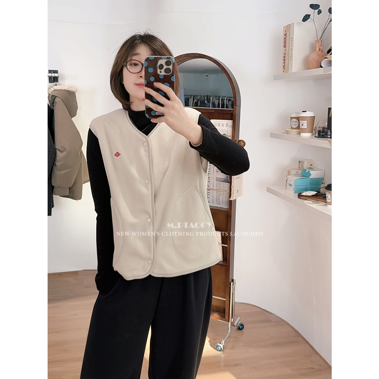 超暖超轻摇粒绒马甲外套