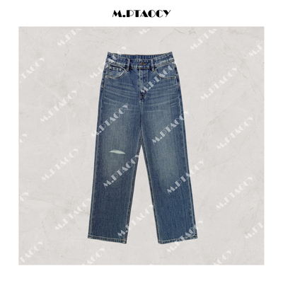 春夏显瘦九分烟管牛仔裤女