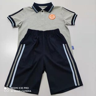 2026新款东莞市东城实验小学夏装校服棉小学生校服套装短裤到膝盖