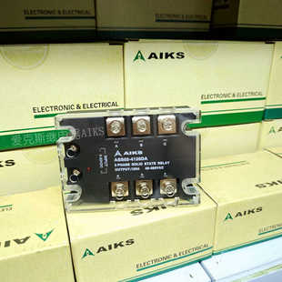 原装AIKS爱克斯三相固态继电器ASS02-4120DA电流120A