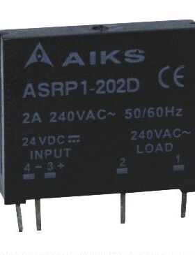原装AIKS爱克斯固态继电器ASRP1-202D  2A直流24VDC