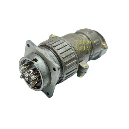 直筒圆形连接器接插件航空插头插座P32K2Q P32J2A P32-8芯 整套