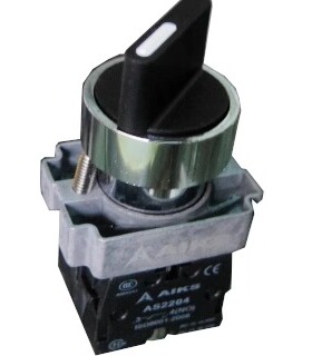 原装AIKS爱克斯开关AS2204-11X/3/B三档自锁黑色一开一闭