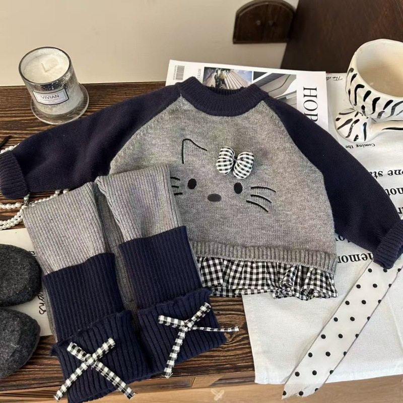 韩版童装秋装女童两件套