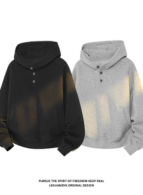 2025秋季新款港风白底大码400G重磅连帽卫衣M5XHW25866特P50