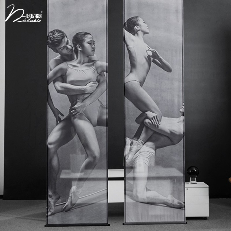 慕布卡文创隔断艺术风定制玄关帘