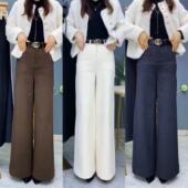 肥腿裤 慵懒风毛呢阔腿裤 高腰大甩裤 休闲裤 女2025秋冬新款 保暖时尚