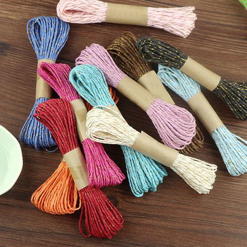 带金线双股纸绳手工diy原材料