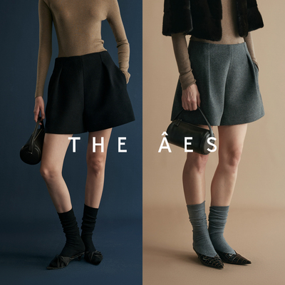 安上THE AES｜古典光影立裁工艺重磅羊毛摩登精裁显瘦静奢短裤