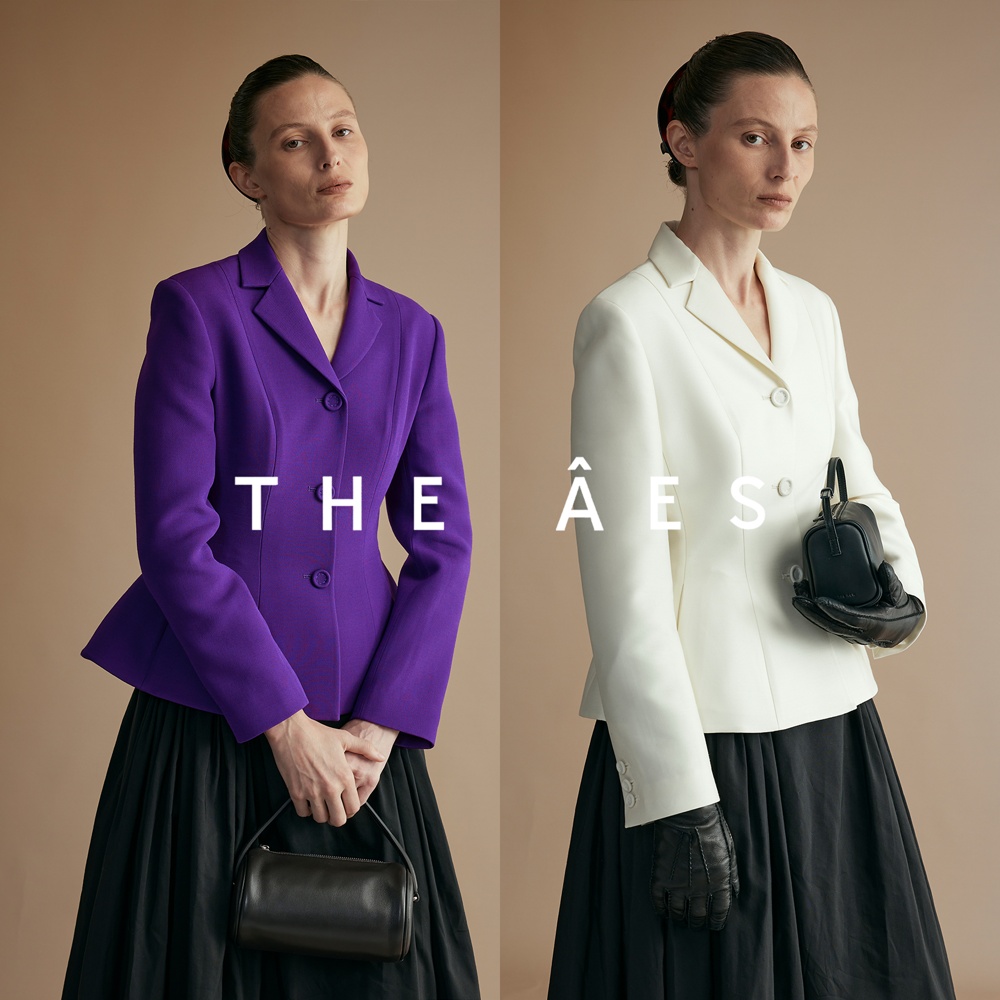 安上THE AES｜经典重塑柔雾典藏臻作匠心手工古典丝毛廓形西装