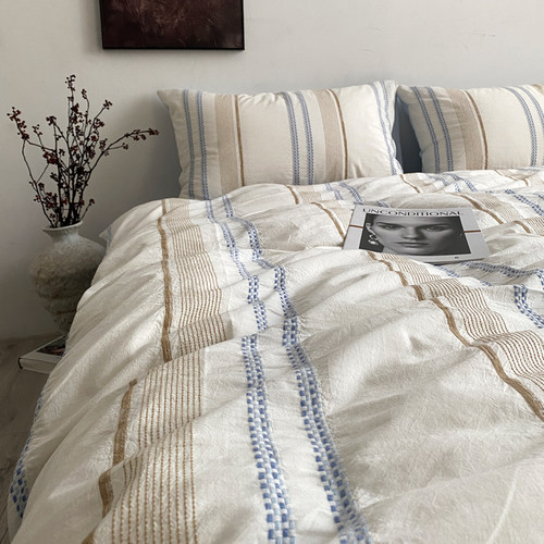 简约四件套全棉柔软亲肤侘寂风