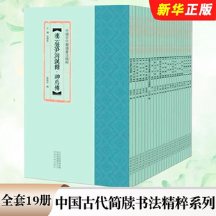 正版全套19册 中国古代简牍书法精粹 云梦睡虎地秦简 荆门包山楚简 北大秦简 河南美术出版社 简牍古代书法临摹字帖赏析教程书