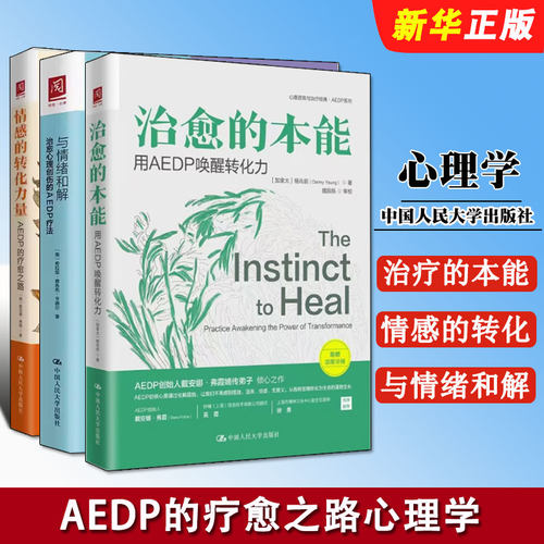 正版全套3册 与情绪和解 治愈心理创伤的AEDP疗法 治愈的本能 用 AEDP 唤醒转化力 人民大学社 情感的转化力量 AEDP的疗愈之路书