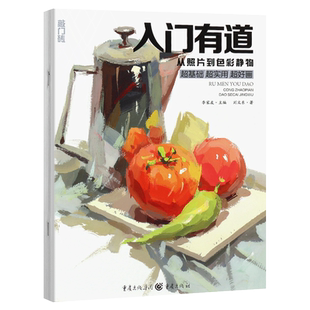 正版入门有道 从照片到色彩静物 敲门砖水粉画色彩单体组合体基础结构组合范画临摹范本 重庆亿卷 美术高考联考艺术绘画教程教材书
