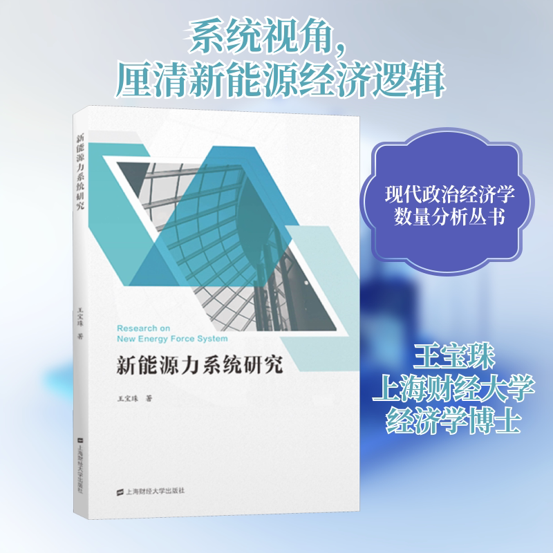 新能源力系统研究 上海财经大学出版社 王宝珠 著 文轩书籍